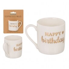 Espresso puodelis "Happy birthday"