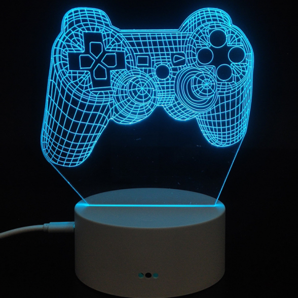 3D LED lempa "Playstation" 2