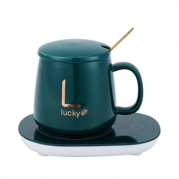 Puodelis su usb padėkliuku "Lucky"