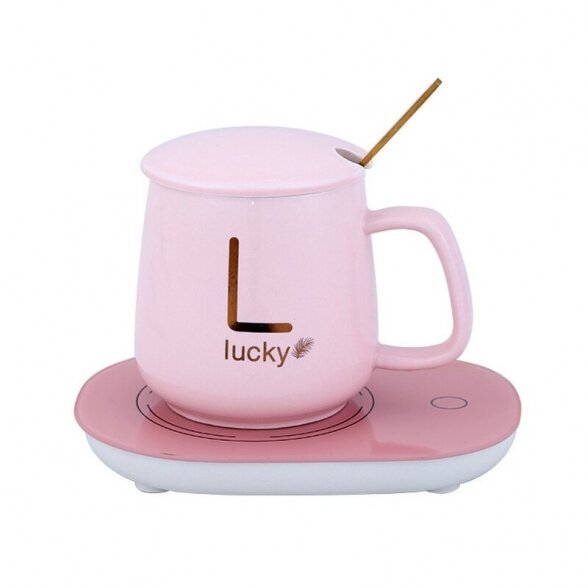 Puodelis su usb padėkliuku "Lucky" 1